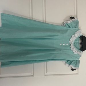 Timeless green and white gingham dress by Shrimp and Grits kids.